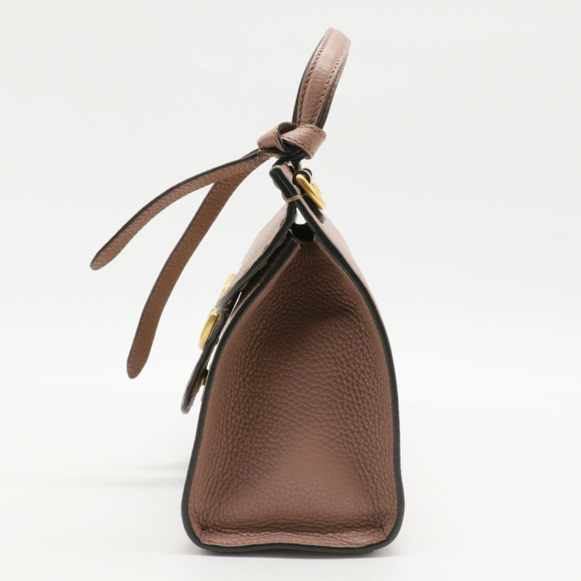 GG Marmont Top Handle Bag Leather Small