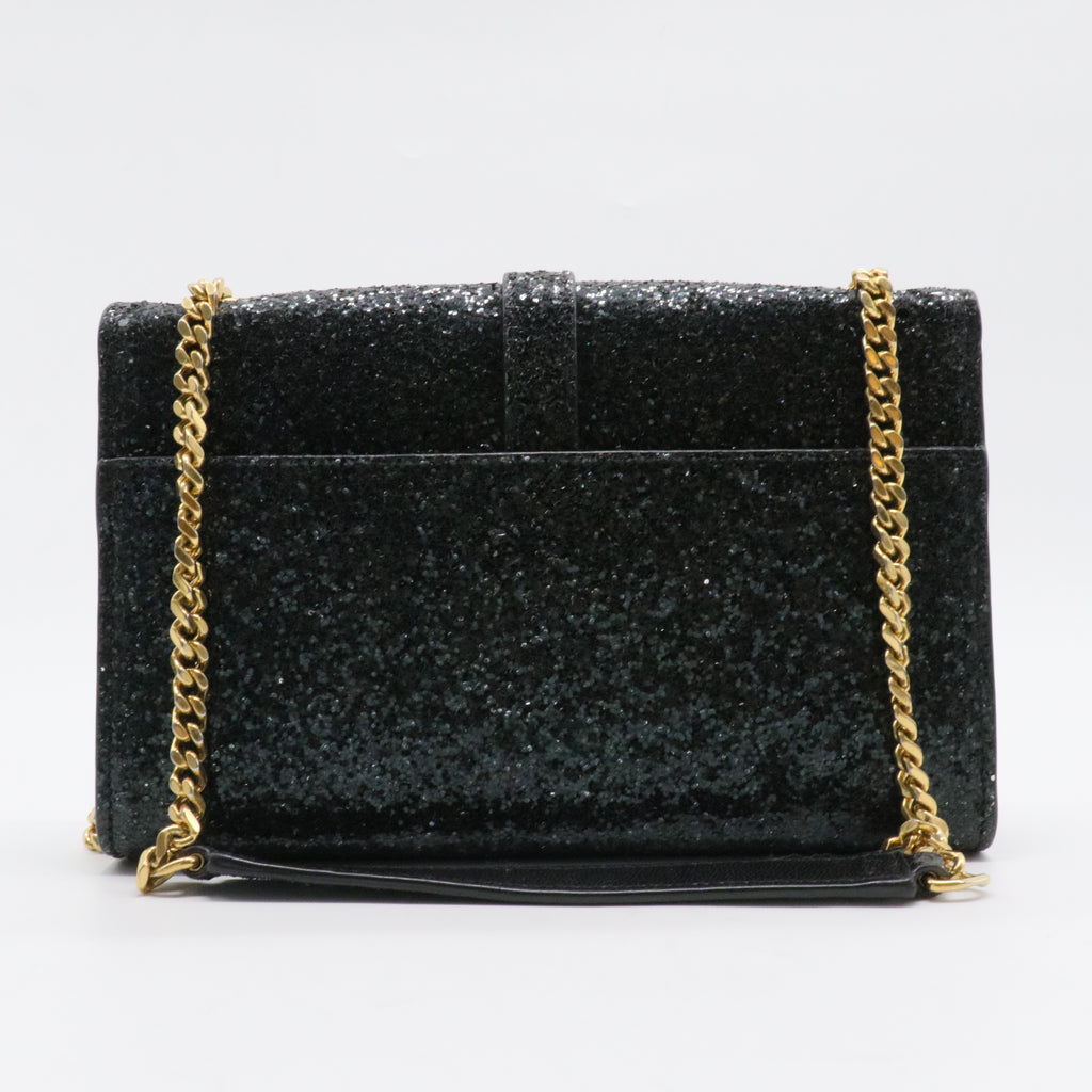 Classic Monogram Wallet on Chain Glitter