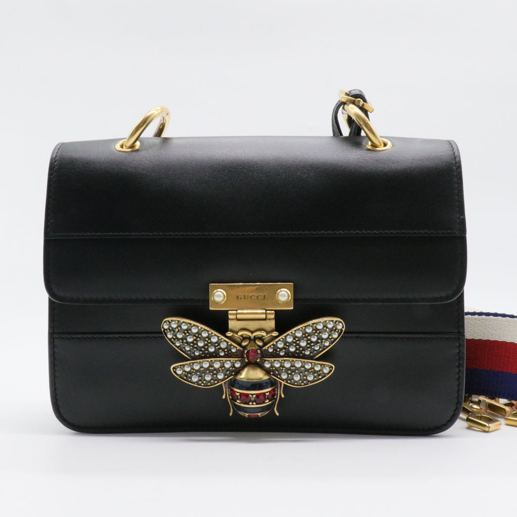 Queen Margaret Flap Bag Colorblock Leather Medium