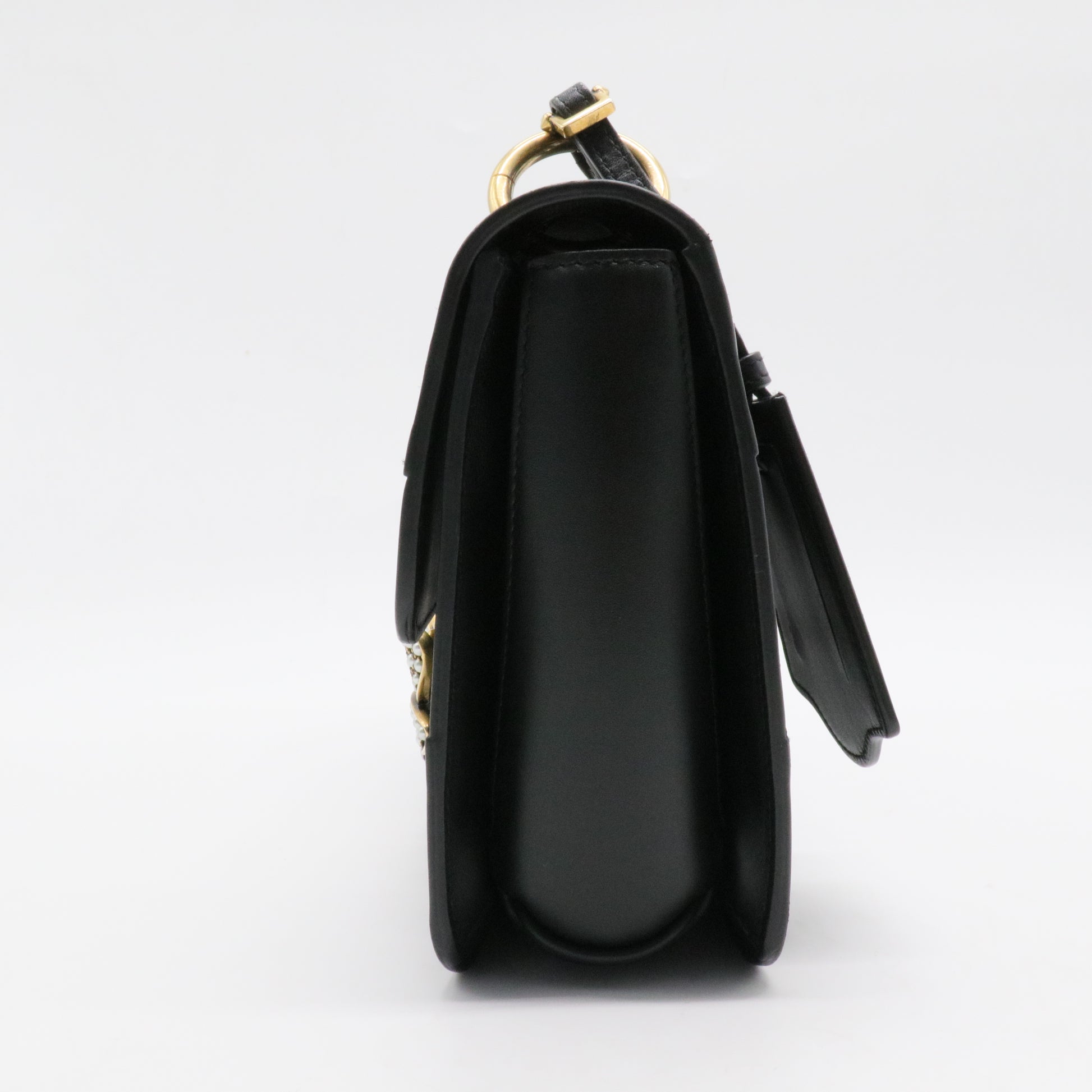 Queen Margaret Flap Bag Colorblock Leather Medium