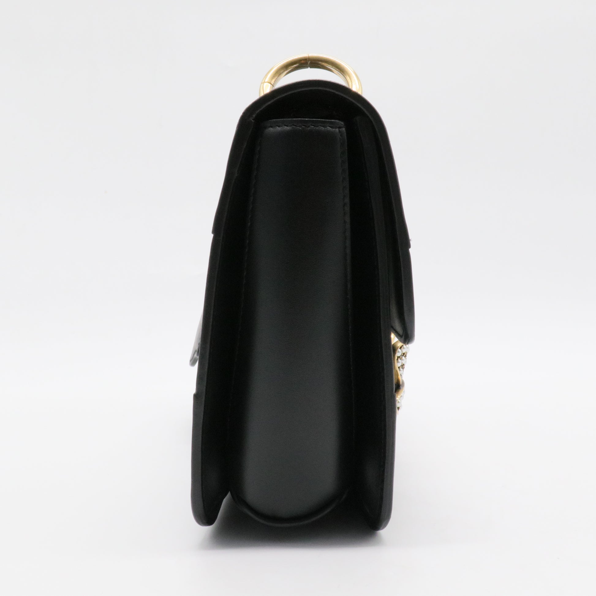 Queen Margaret Flap Bag Colorblock Leather Medium