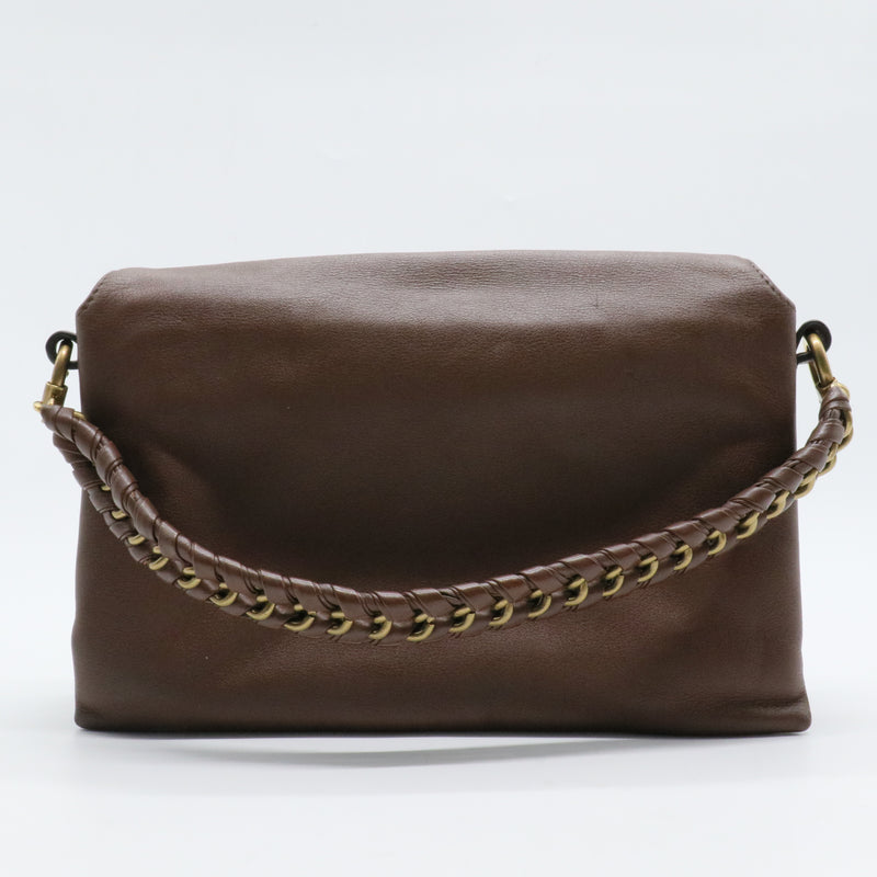 Brown 'Flamenco Satchel' Crossbody Bag