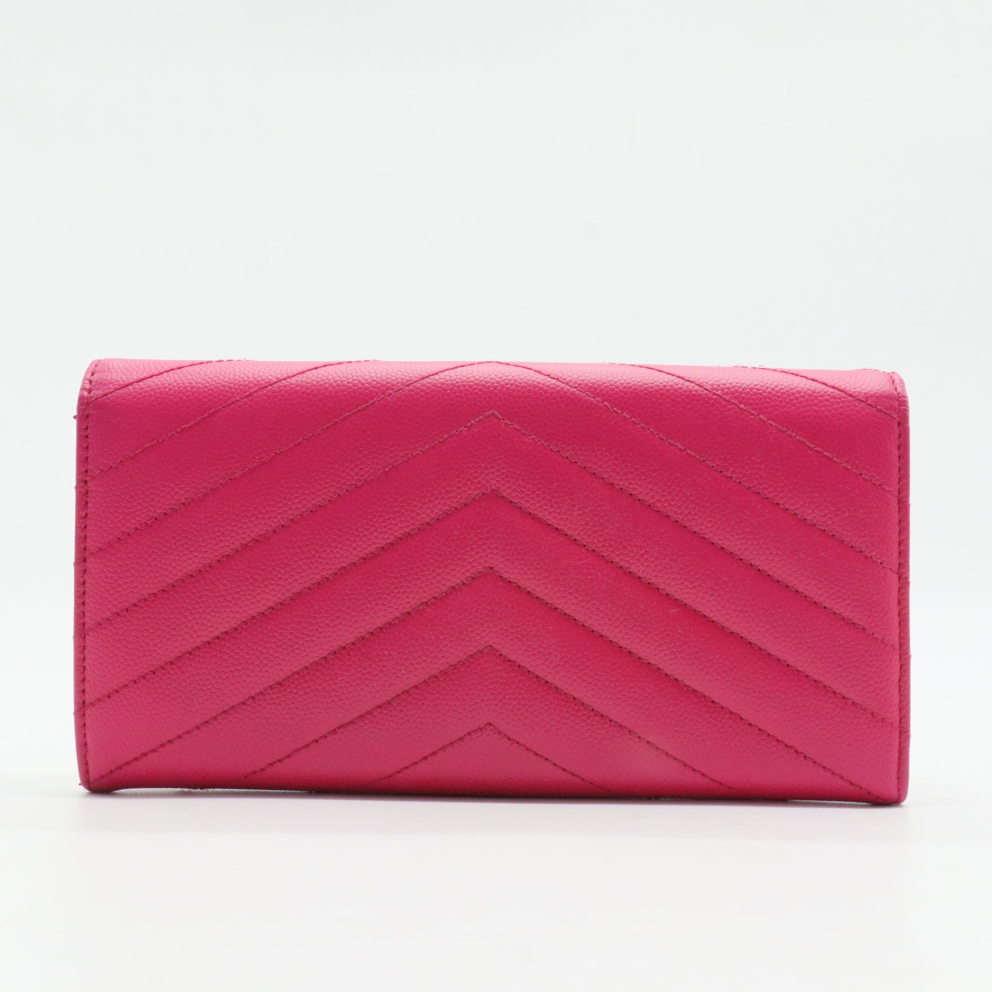 Classic Monogram Wallet on Chain Matelasse Chevron Leather Medium
