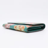 Continental Wallet Blooms Print Leather Long