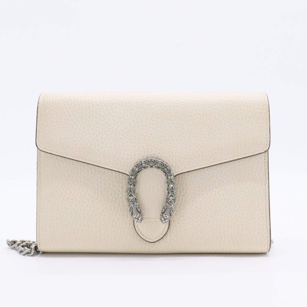 Dionysus Chain Wallet Leather with Embellished Detail Small