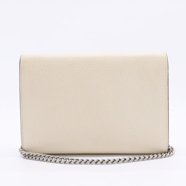 Dionysus Chain Wallet Leather with Embellished Detail Small