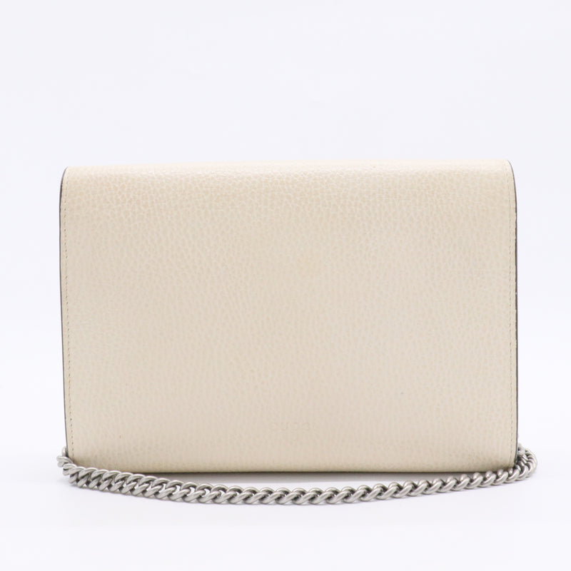 Dionysus Chain Wallet Leather with Embellished Detail Small