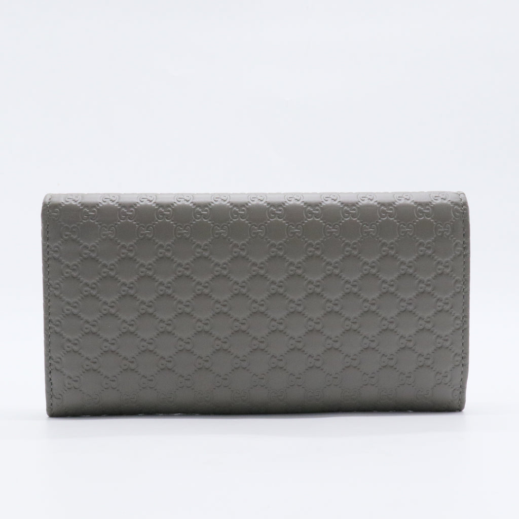 Flap Wallet Microguccissima Leather Long Mush