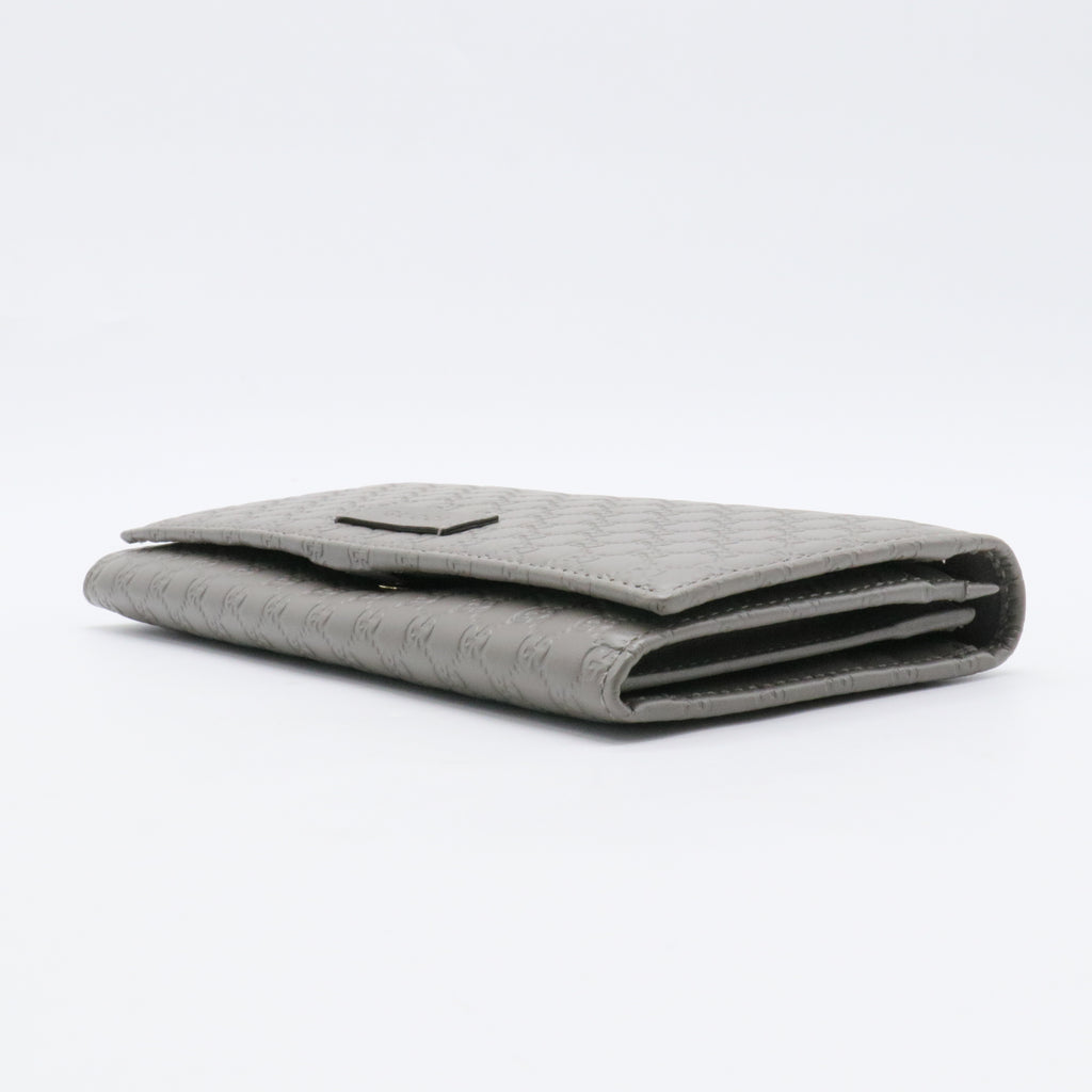 Flap Wallet Microguccissima Leather Long Mush