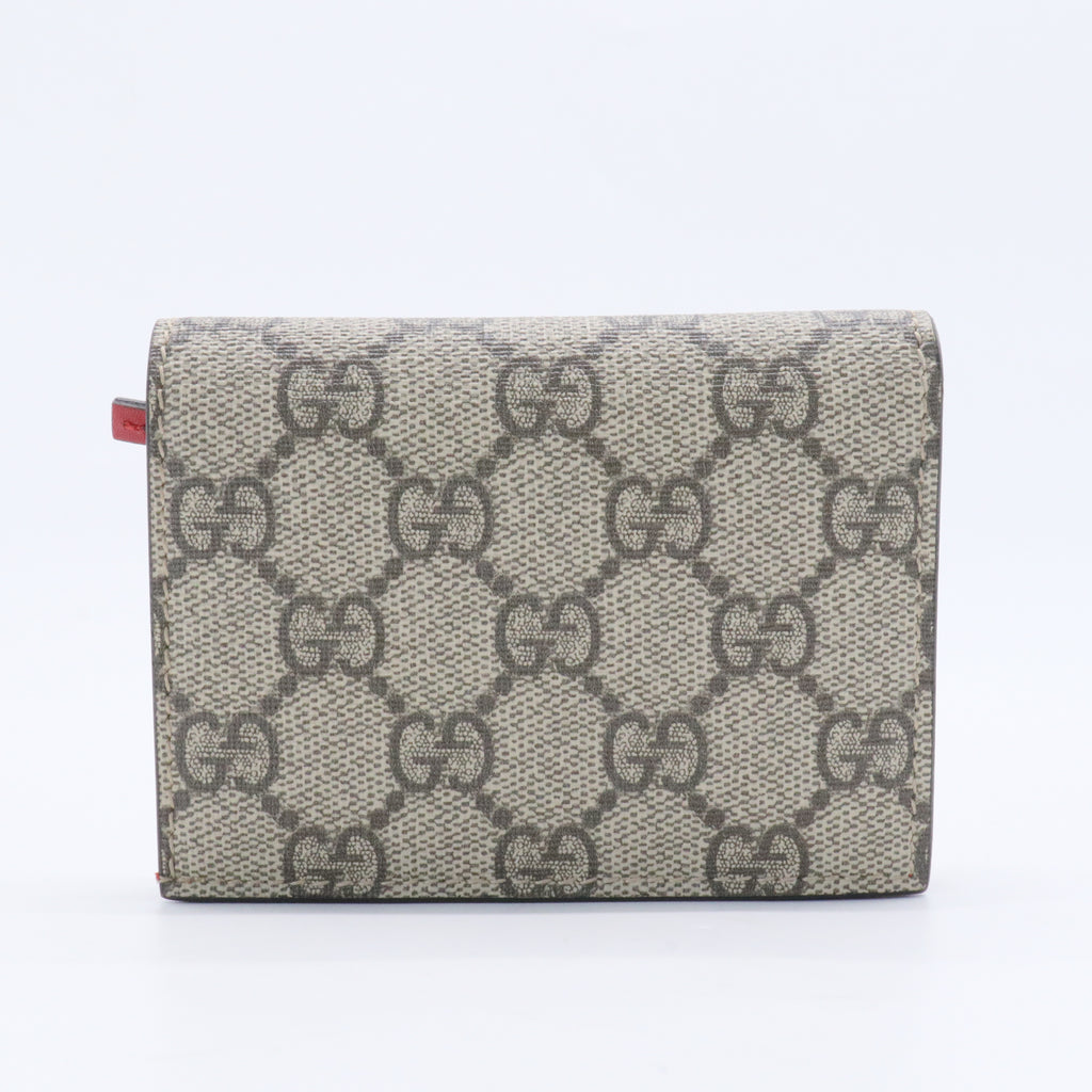 Cherries French Wallet GG Coated Canvas Compact