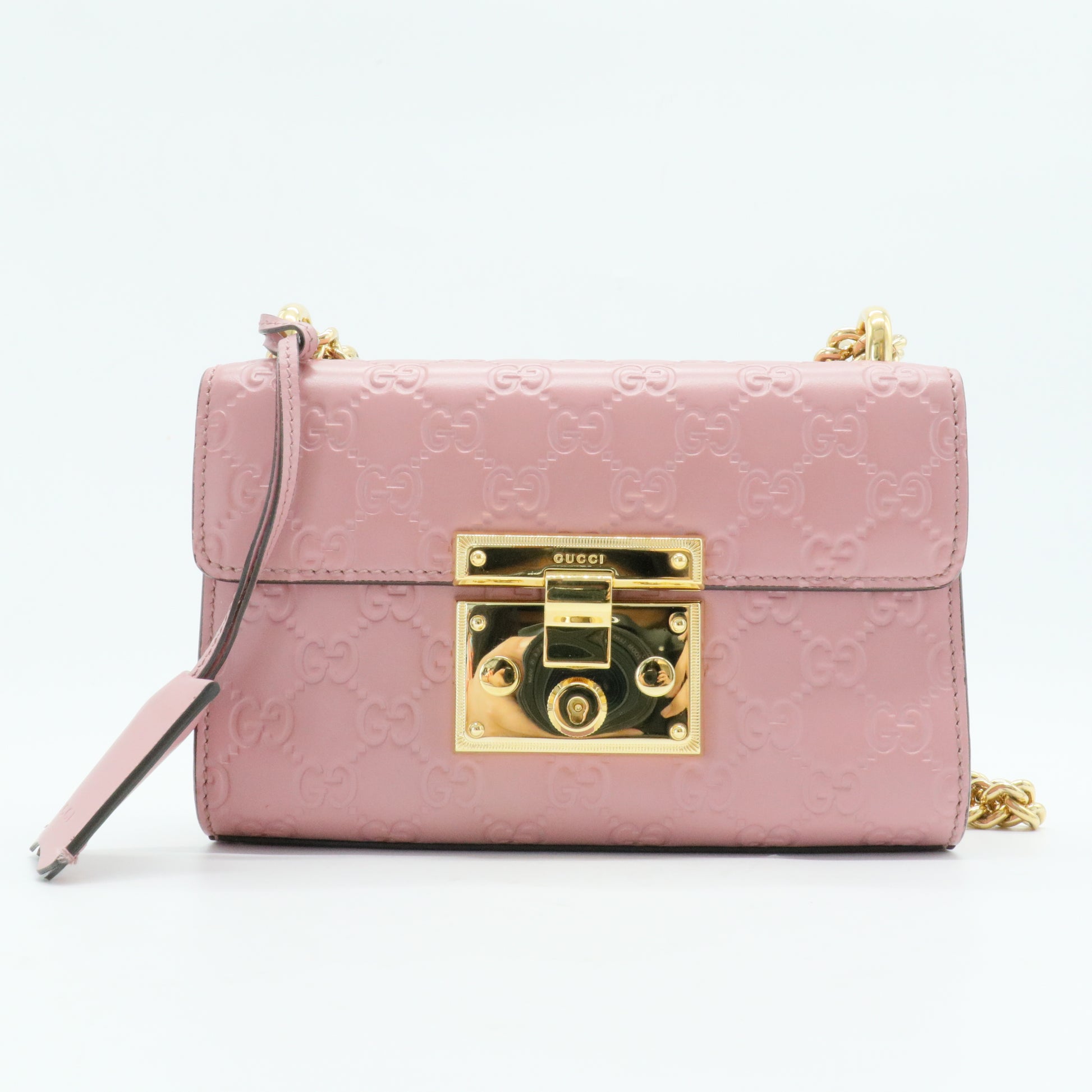 Padlock Shoulder Bag Guccissima Leather Small