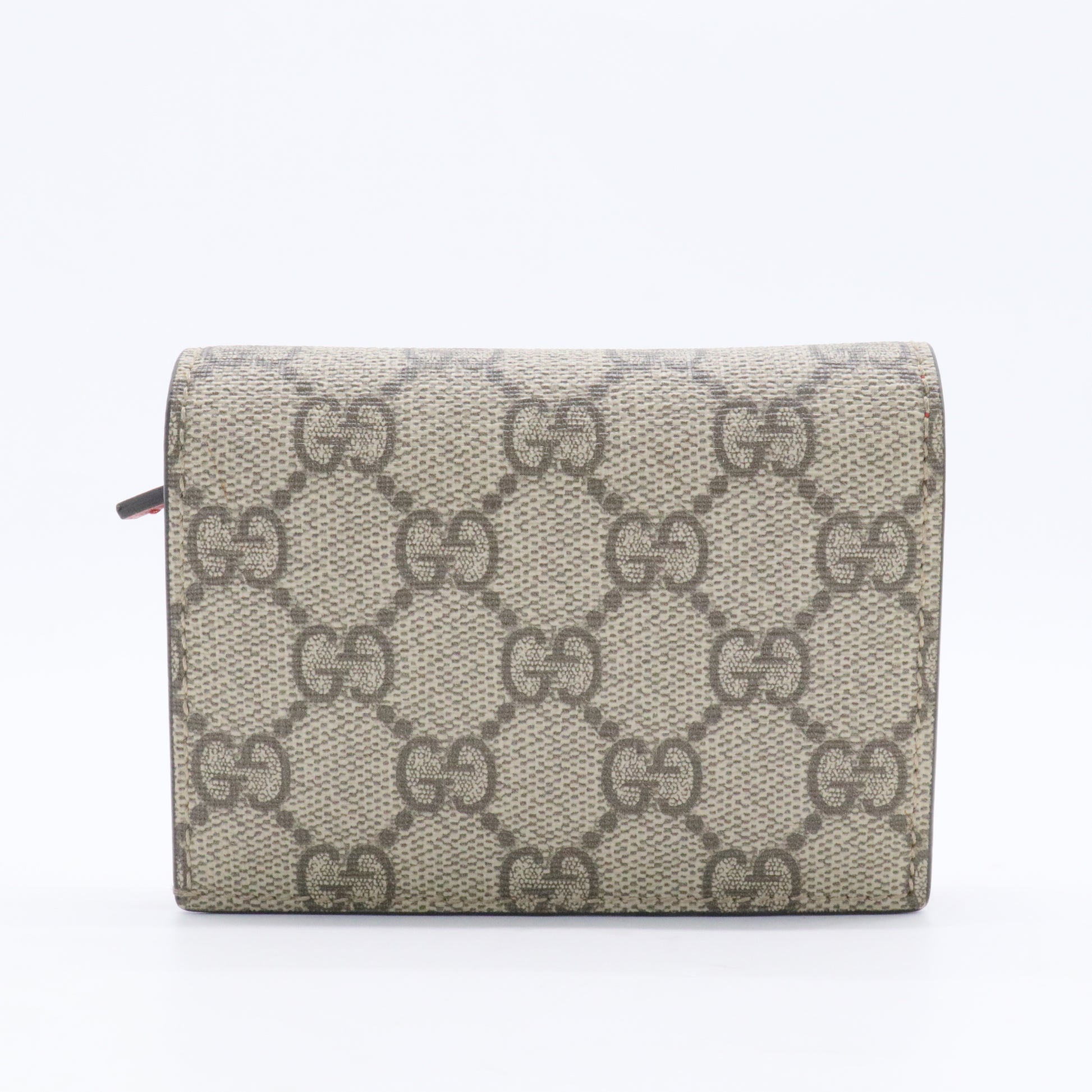 GG Supreme Monogram Bosco Patch Card Case Wallet