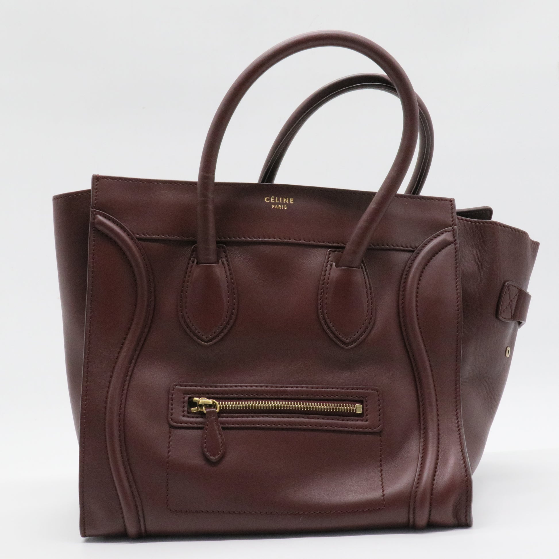 Luggage Bag Smooth Leather Micro