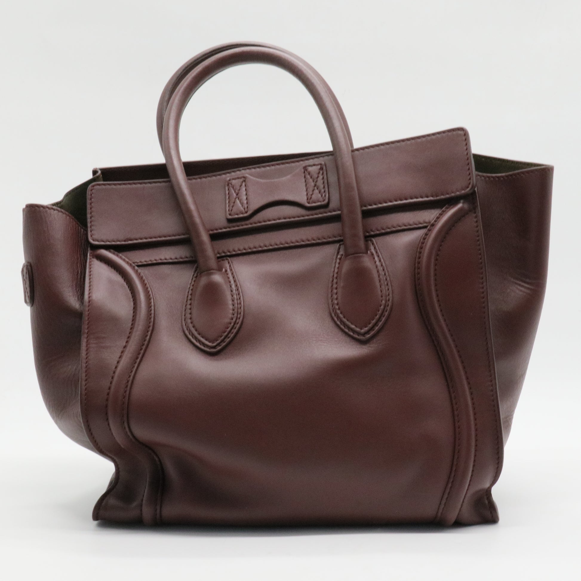 Luggage Bag Smooth Leather Micro