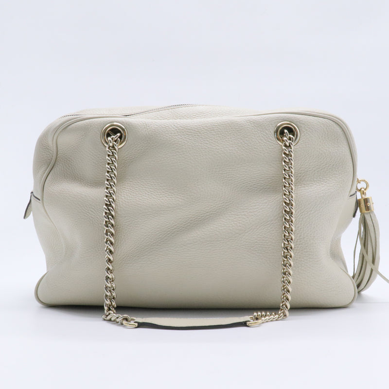 Soho Chain Zip Shoulder Bag Leather Medium