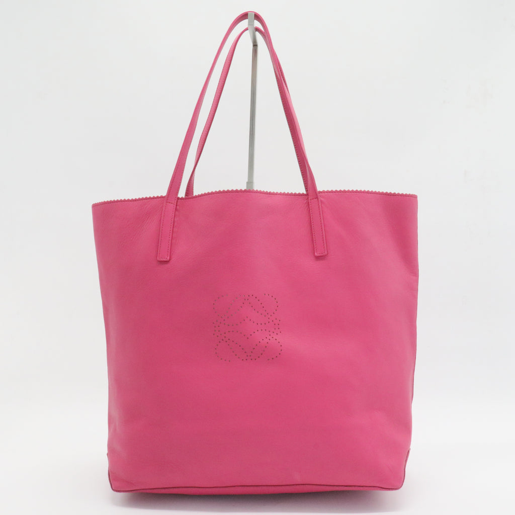 Leather Tote Bag Shoulder Bag Pink