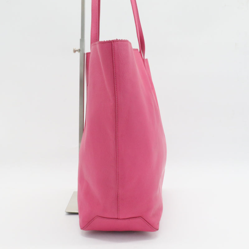 Leather Tote Bag Shoulder Bag Pink