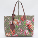 Tote Blooms GG Print Leather Medium