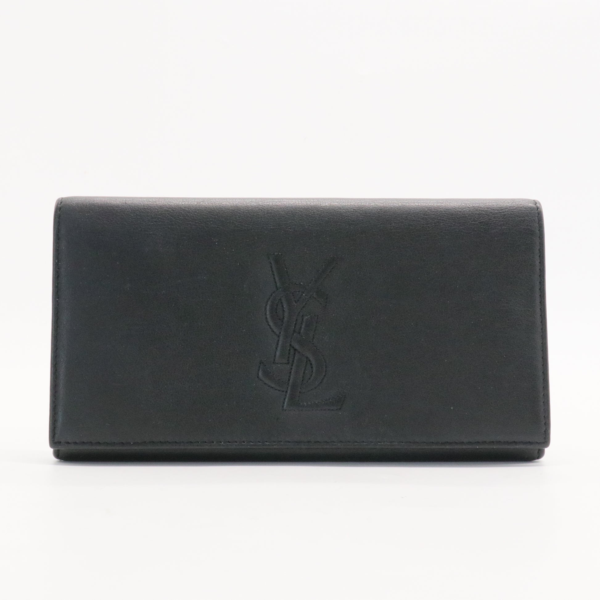 Saint Laurent  Chevre Belle De Jour Flap Wallet Black
