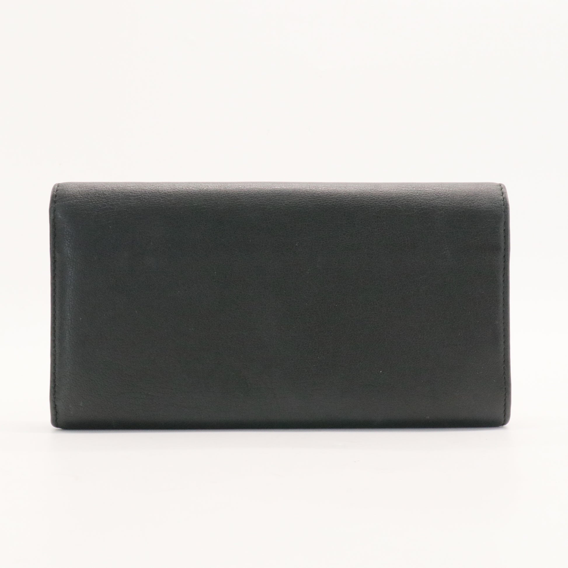 Saint Laurent  Chevre Belle De Jour Flap Wallet Black