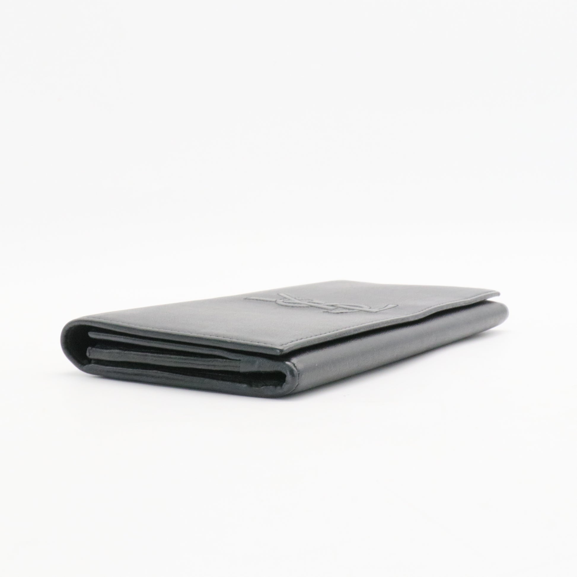 Saint Laurent  Chevre Belle De Jour Flap Wallet Black