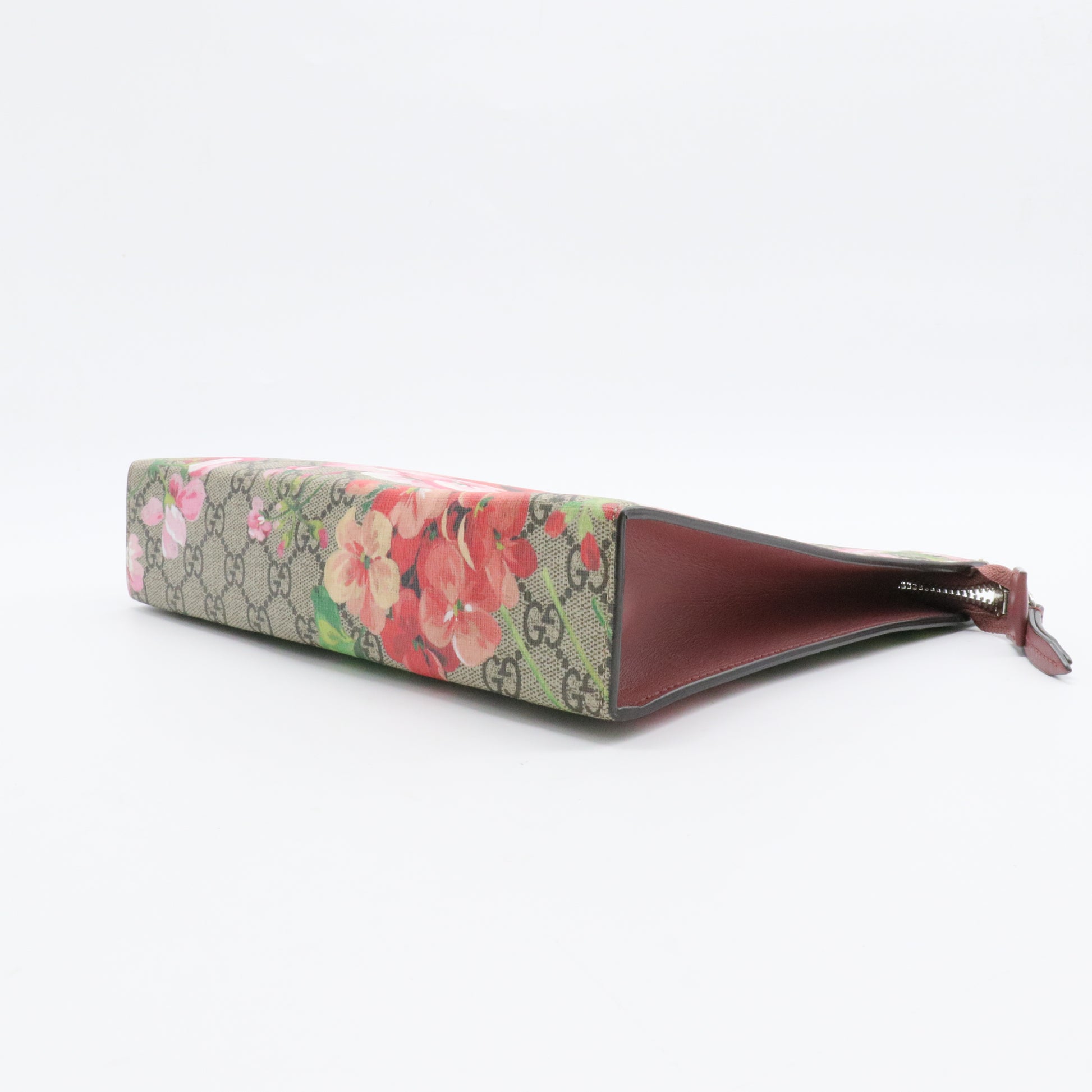 GG Supreme Monogram Blooms Small Zip Pouch