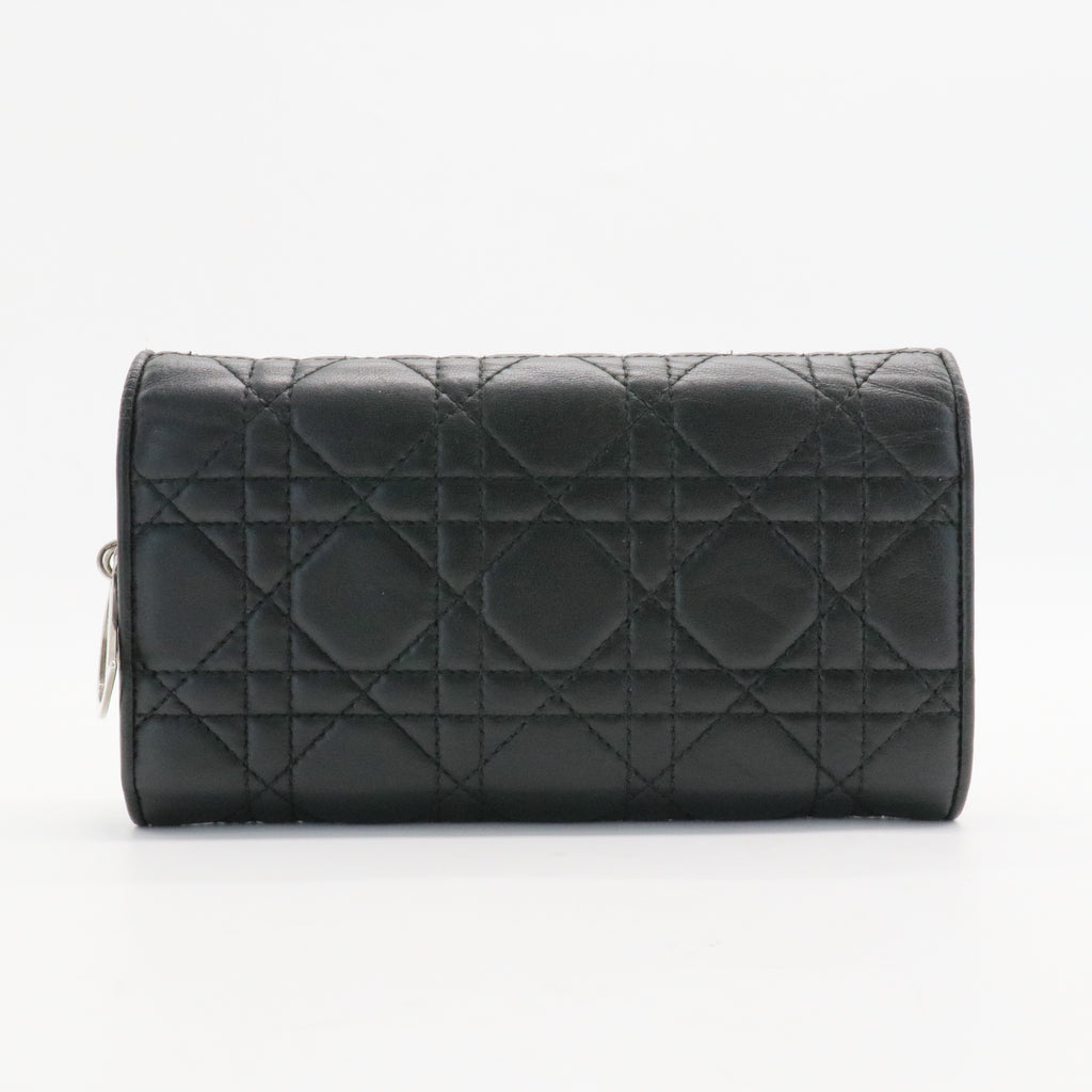 Lady Dior Wallet on Chain Pouch Cannage Quilt Lambskin Long