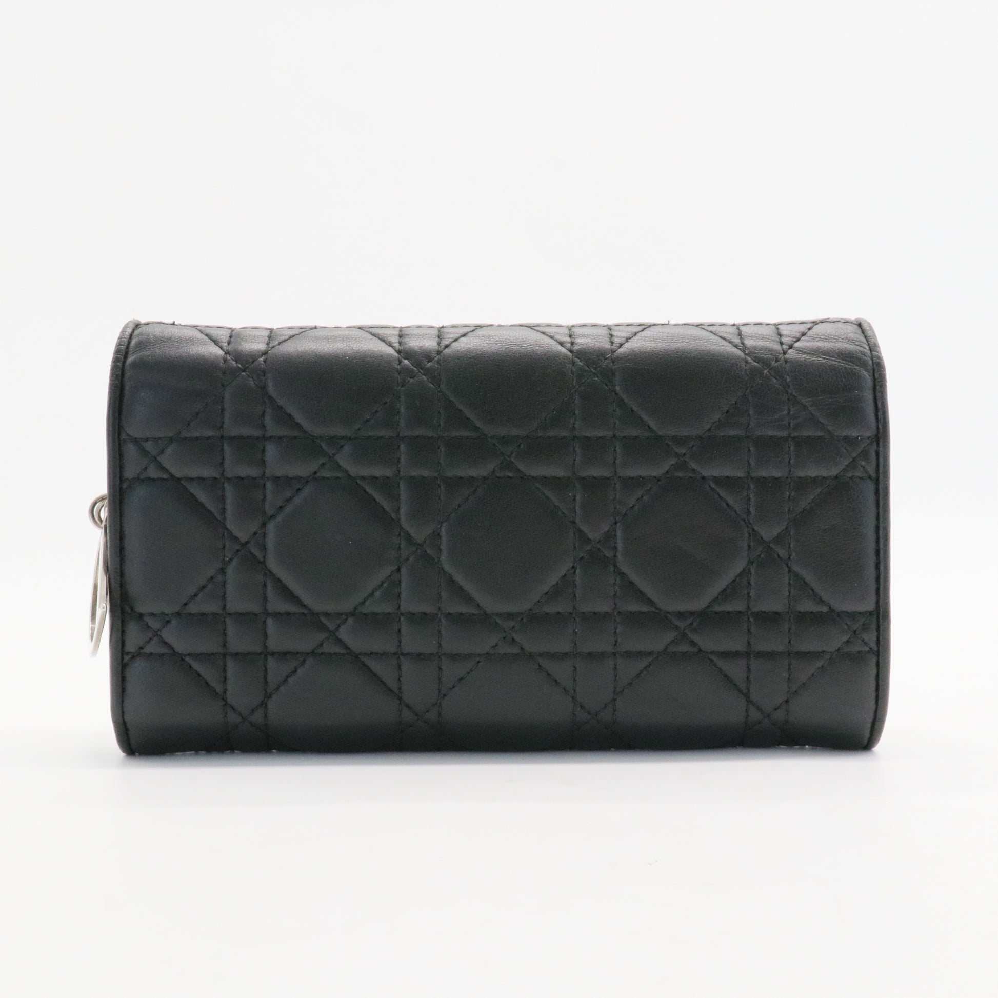 Lady Dior Wallet on Chain Pouch Cannage Quilt Lambskin Long