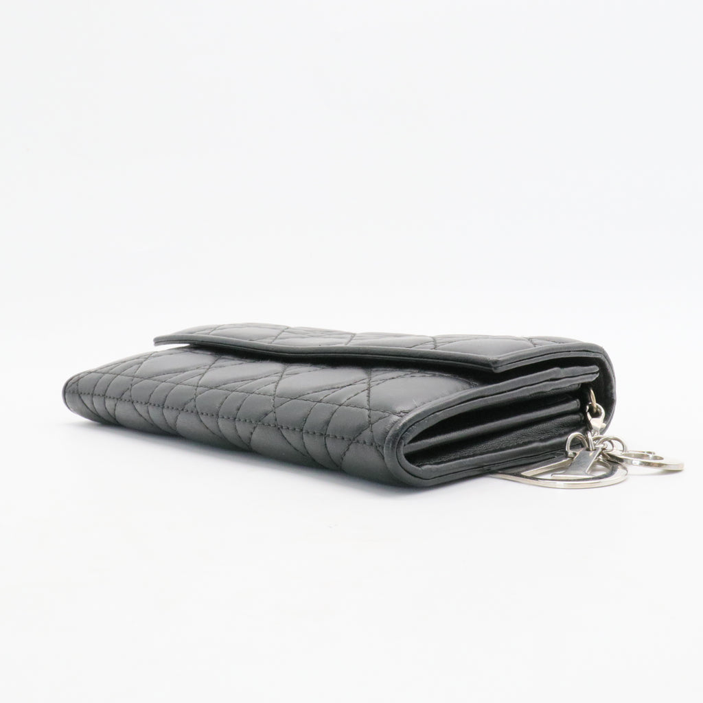 Lady Dior Wallet on Chain Pouch Cannage Quilt Lambskin Long