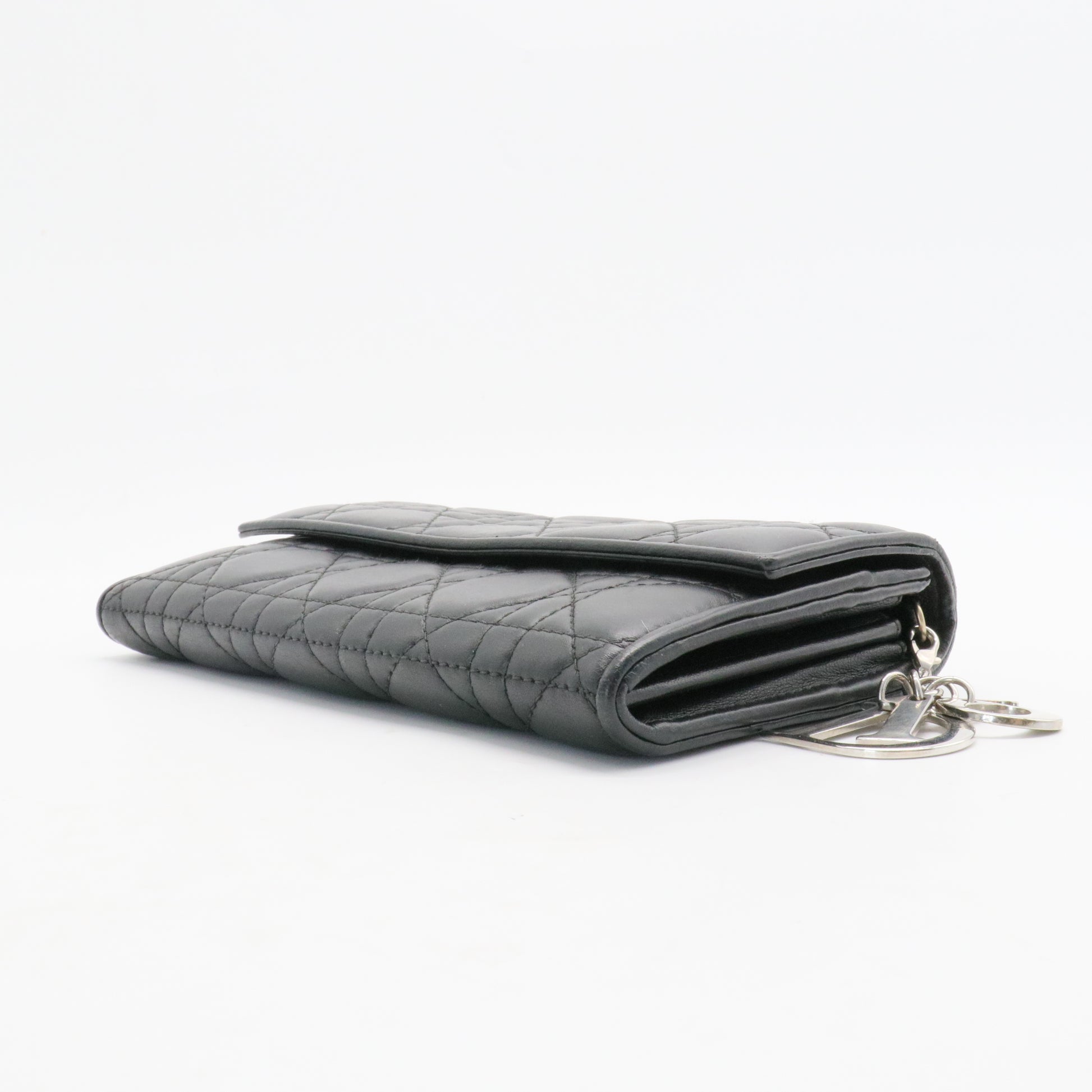 Lady Dior Wallet on Chain Pouch Cannage Quilt Lambskin Long