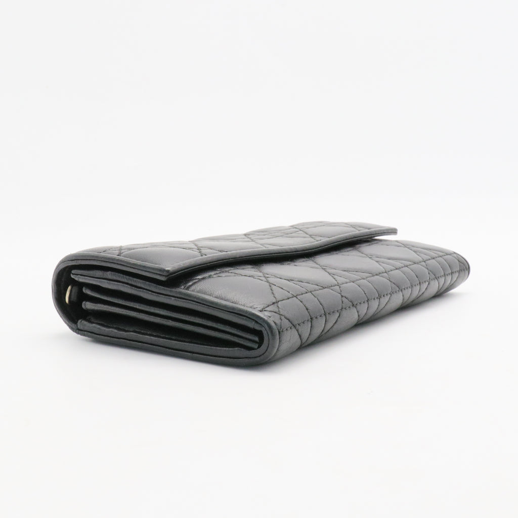 Lady Dior Wallet on Chain Pouch Cannage Quilt Lambskin Long