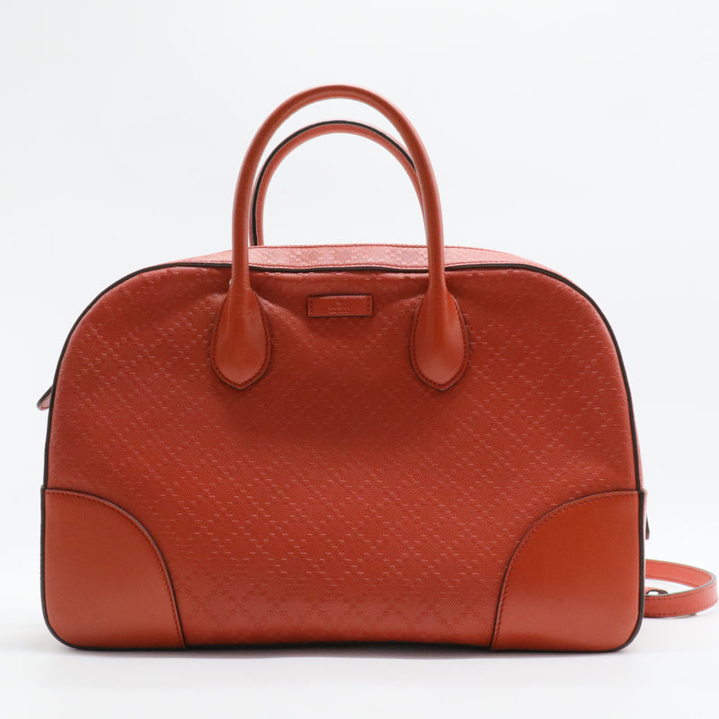 Bright Boston Bag Diamante Leather Medium