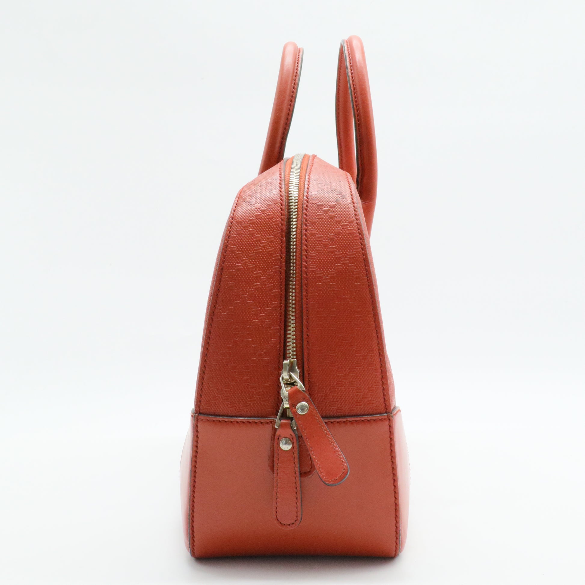 Bright Boston Bag Diamante Leather Medium