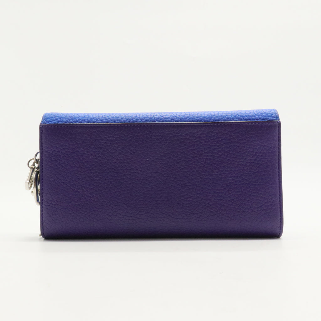 Leather Flap Wallet Bicolor
