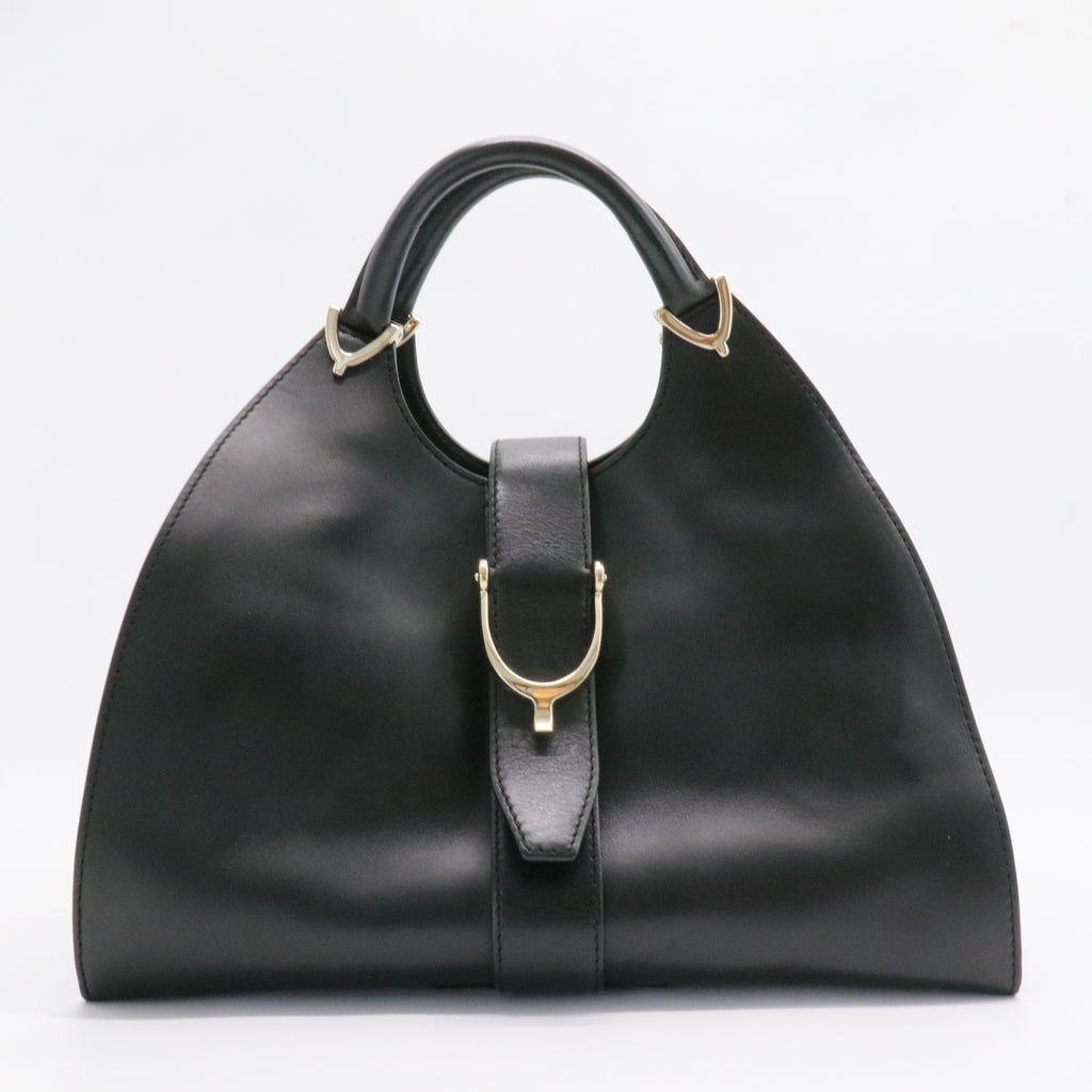 Stirrup Top Handle Bag Leather Large