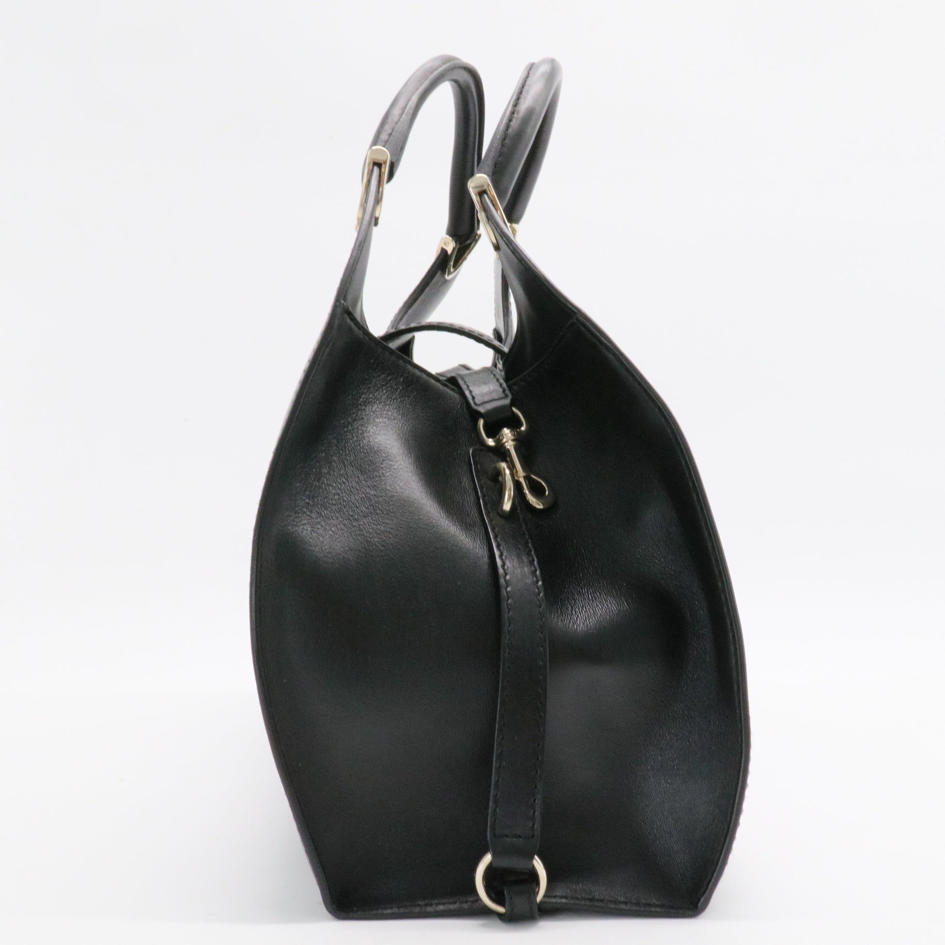 Stirrup Top Handle Bag Leather Large