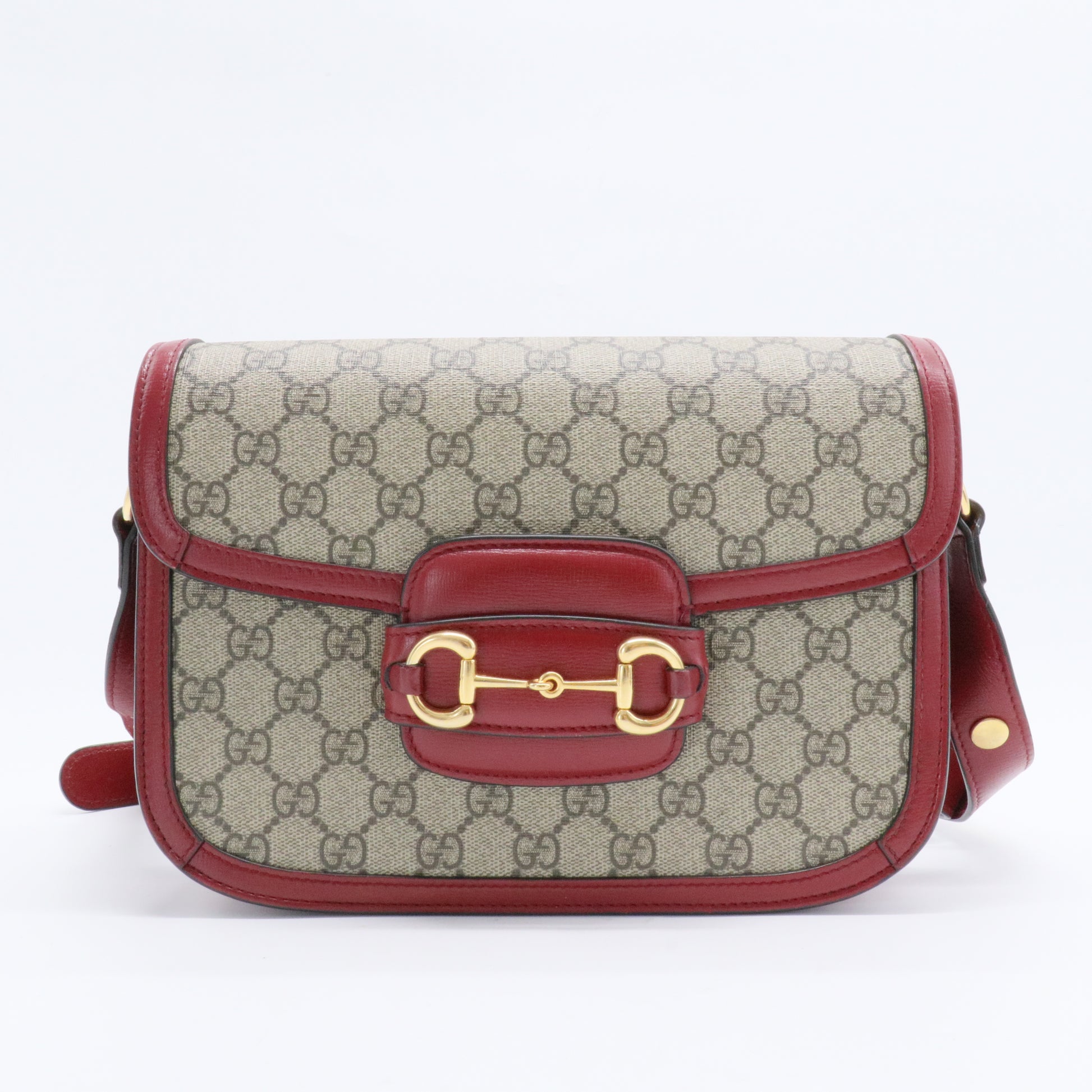 Horsebit 1955 Shoulder Bag GG Coated Canvas Small
