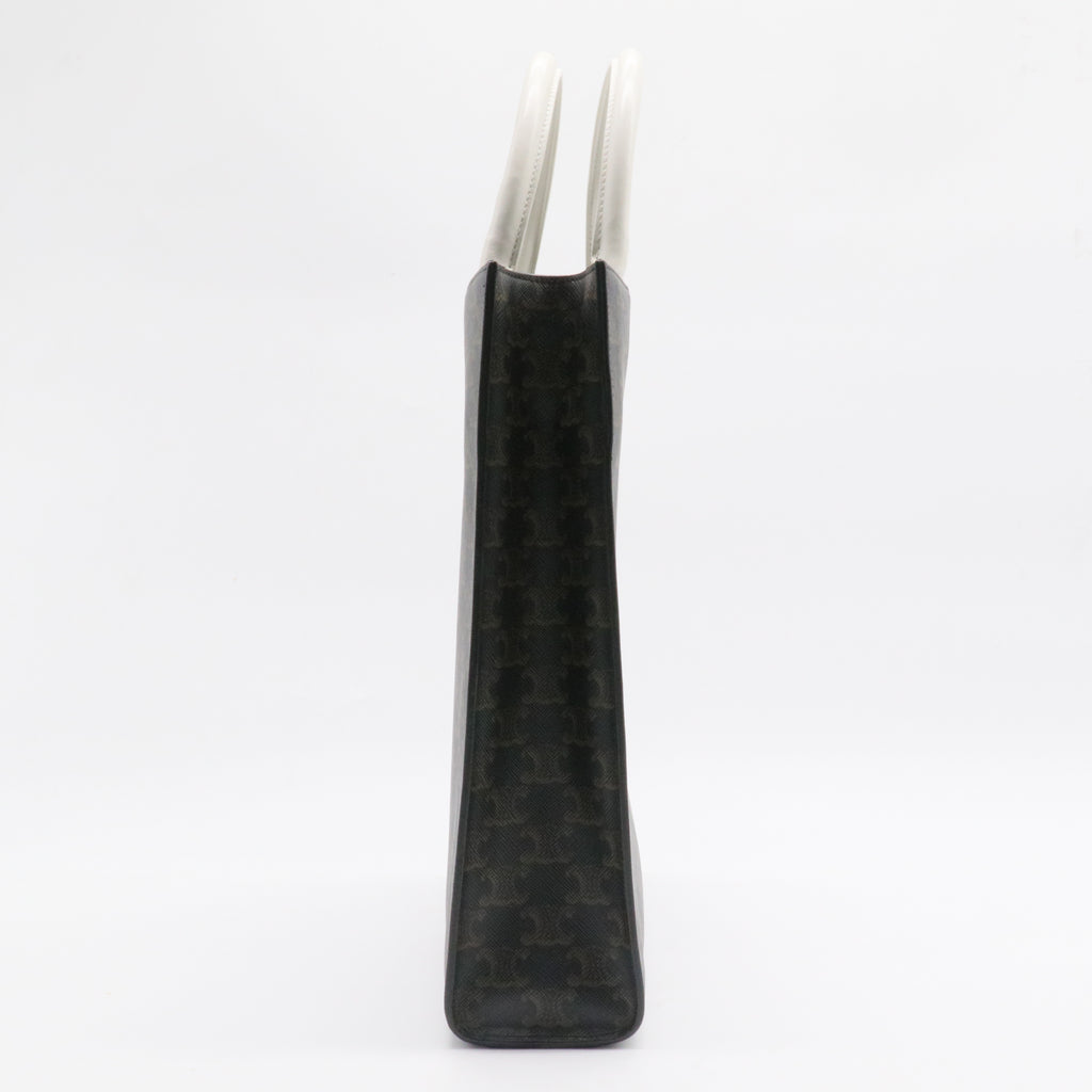 Vertical Cabas Tote Triomphe Coated Canvas Small