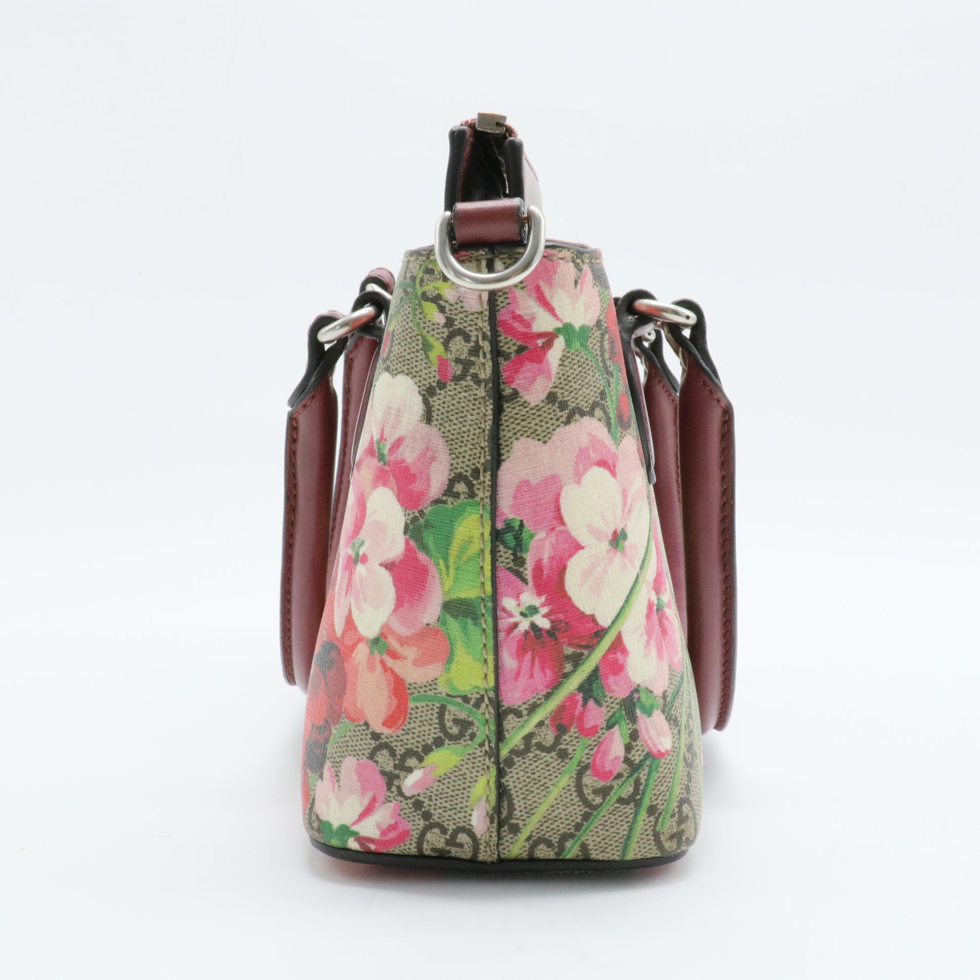 Linea A Convertible Tote Blooms Print GG Coated Canvas Mini