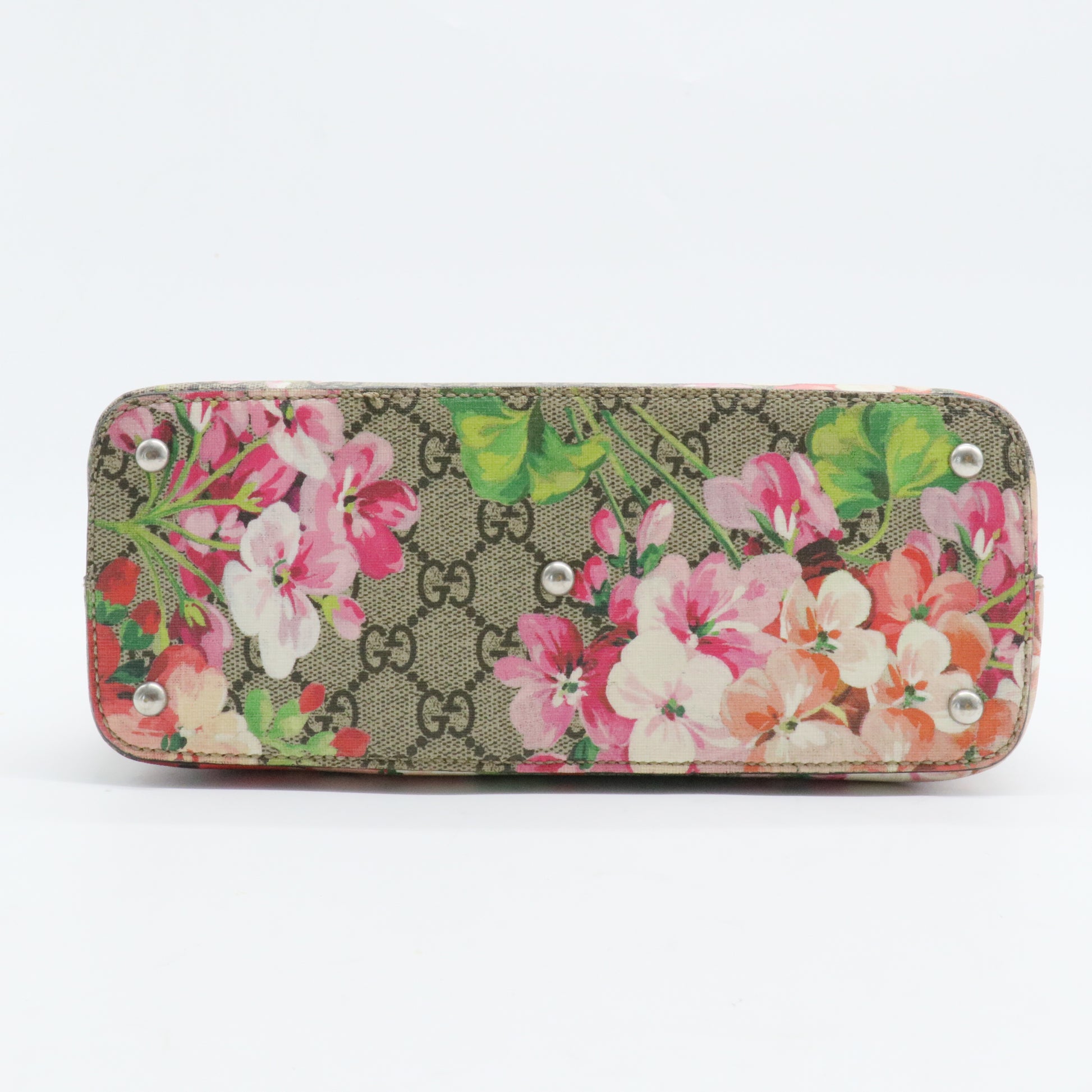 Linea A Convertible Tote Blooms Print GG Coated Canvas Mini