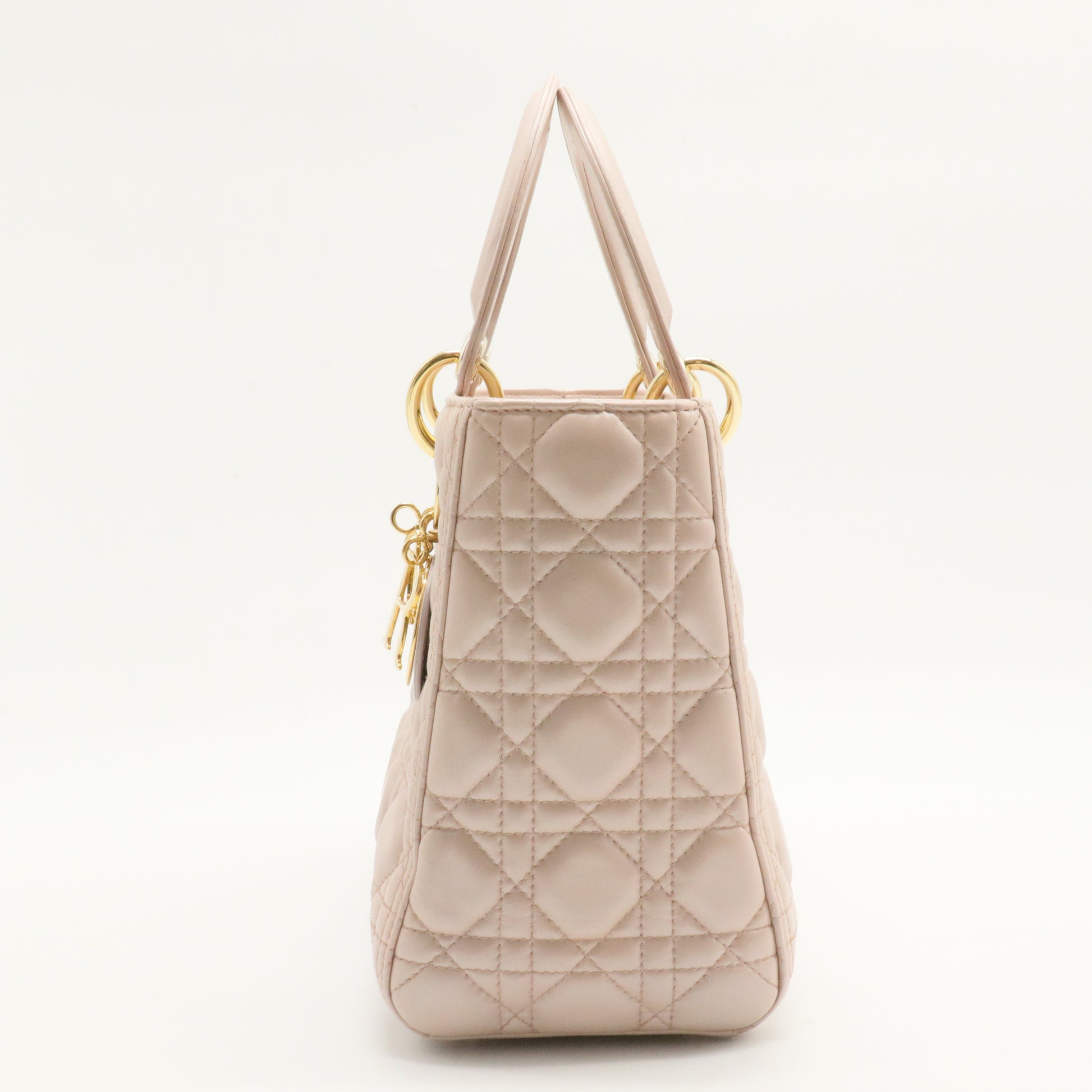 Lady Dior Bag Cannage Quilt Grained Calfskin Medium