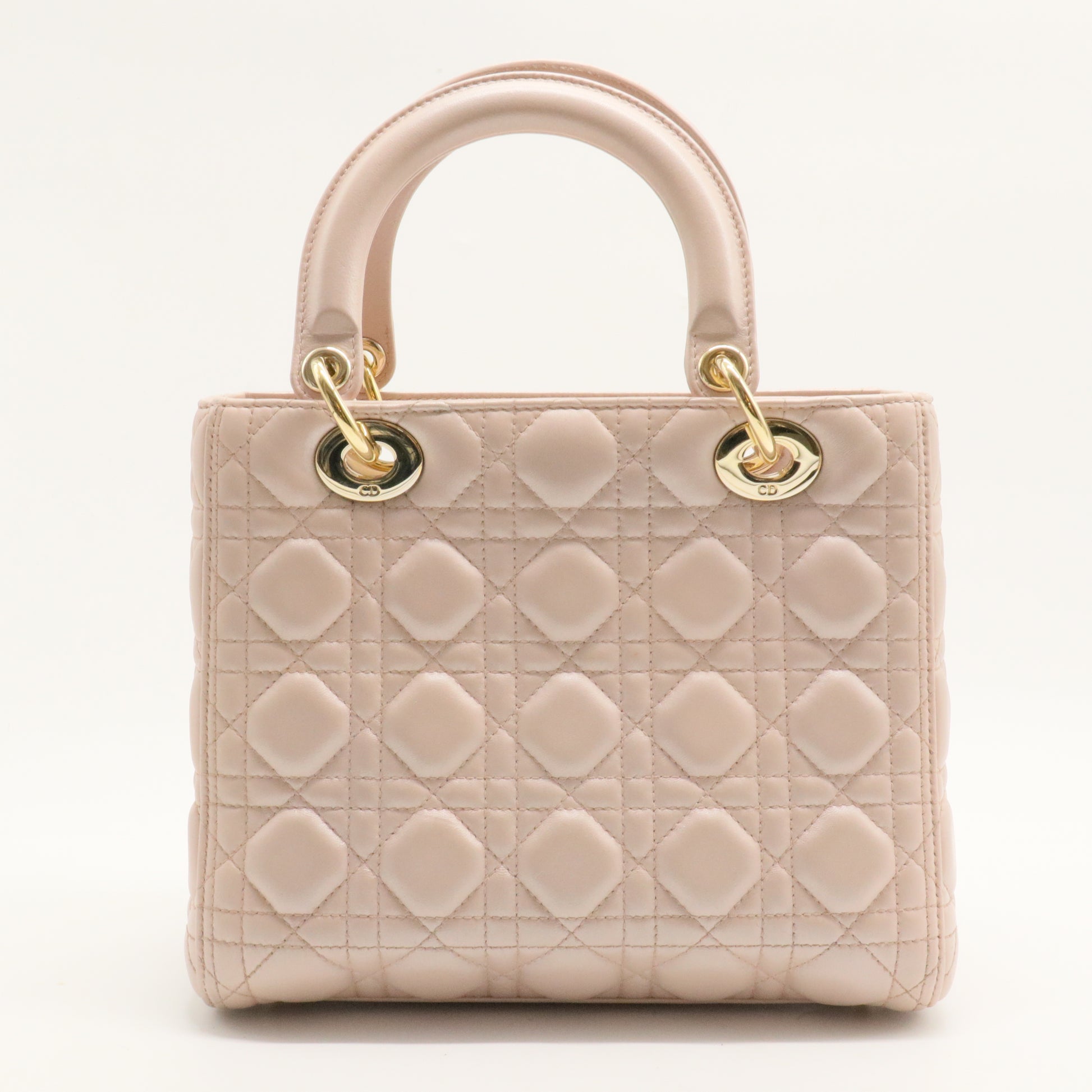Lady Dior Bag Cannage Quilt Grained Calfskin Medium