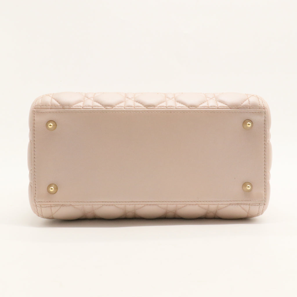 Lady Dior Bag Cannage Quilt Grained Calfskin Medium