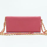 Wallet on Chain Saffiano Leather