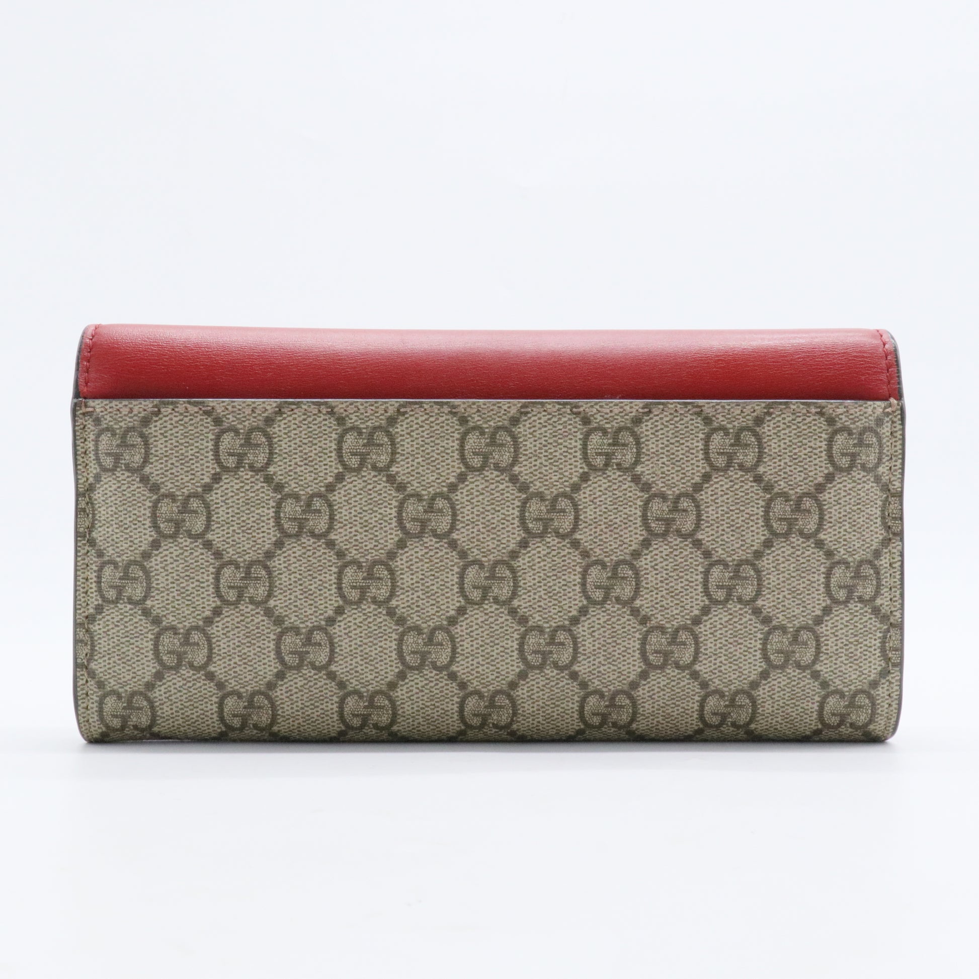 Continental Wallet GG Coated Canvas and Leather Long