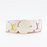 Monogram Multicolor Trunks and Bags Belt 80 32 White