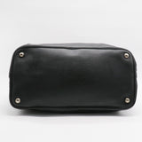 Black Vitello Daino Leather Tote