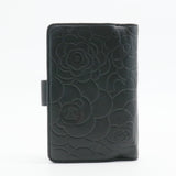 CC French Wallet Camellia Lambskin Small