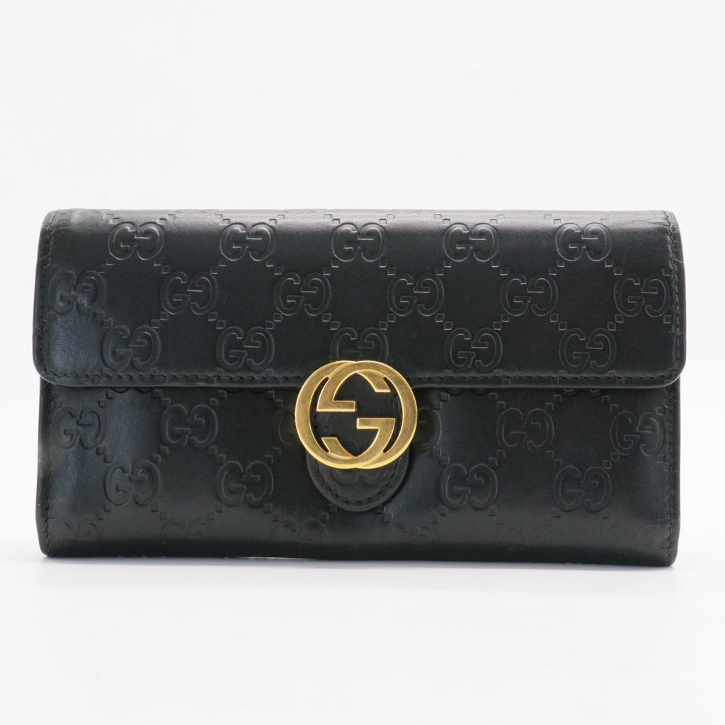 Icon Continental Wallet Guccissima Leather
