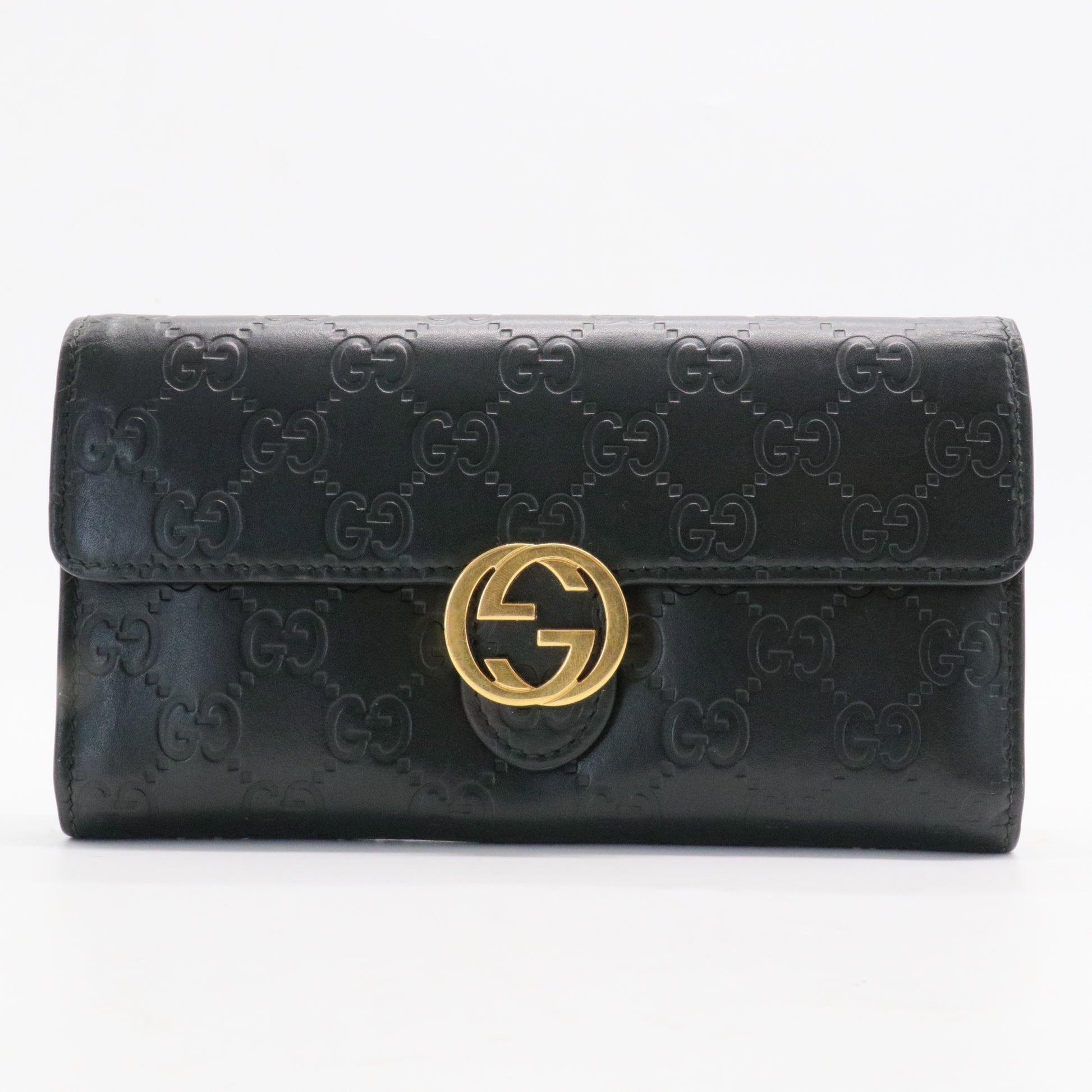 Icon Continental Wallet Guccissima Leather
